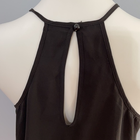 Black halter blouse with keyhole back - Picture 5 of 7